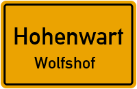 Straßen in Hohenwart Wolfshof