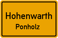 Straßenverzeichnis Hohenwarth Ponholz