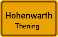 Straßenverzeichnis Hohenwarth Thening