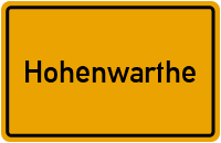 Ortsschild von Gemeinde Hohenwarthe in Sachsen-Anhalt