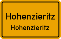 Schloßplatz in HohenzieritzHohenzieritz