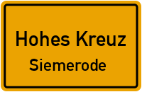 Weißenborner Straße in Hohes KreuzSiemerode