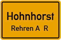 Nordbrucher Straße in HohnhorstRehren A. R.