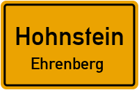 Straßenverzeichnis Hohnstein Ehrenberg