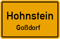 Straßen in Hohnstein Goßdorf