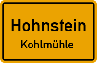 Sebnitztalstraße in HohnsteinKohlmühle