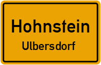 Straßenverzeichnis Hohnstein Ulbersdorf