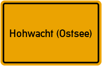 City Sign Hohwacht (Ostsee)