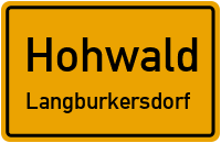 Straßen in Hohwald Langburkersdorf