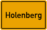 Ortsschild von Gemeinde Holenberg in Niedersachsen