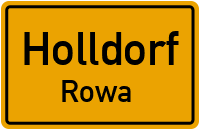 Querstraße in HolldorfRowa