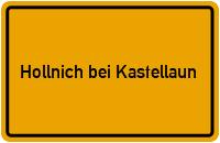 City Sign Hollnich bei Kastellaun