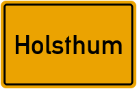 Ortsschild von Gemeinde Holsthum in Rheinland-Pfalz
