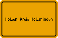 City Sign Holzen, Kreis Holzminden