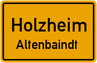 Weisinger Straße in HolzheimAltenbaindt