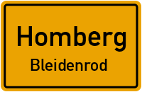 Büßfelder Straße in HombergBleidenrod