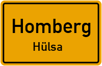 Dorfstraße in HombergHülsa