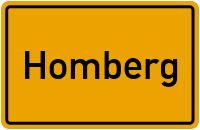 Ortsschild Homberg