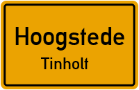 Straßenverzeichnis Hoogstede Tinholt