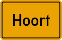 Ortsschild von Hoort in Mecklenburg-Vorpommern