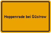 City Sign Hoppenrade bei Güstrow