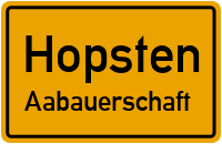 Uffelner Straße in HopstenAabauerschaft