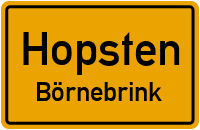 Zum Wertstoffhof in HopstenBörnebrink