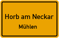 Rottenburger Straße in Horb am NeckarMühlen