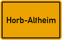 City Sign Horb-Altheim