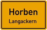 Straßen in Horben Langackern