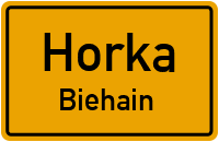 Dorfstraße in HorkaBiehain
