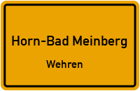 Wehrener Straße in Horn-Bad MeinbergWehren