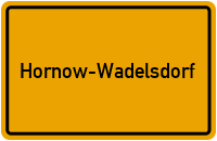 City Sign Hornow-Wadelsdorf