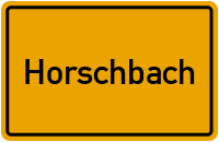 City Sign Horschbach