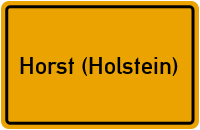 City Sign Horst (Holstein)