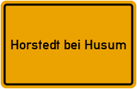 Ortsschild Horstedt bei Husum