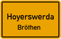 Flugplatzstraße in HoyerswerdaBröthen