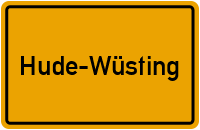 City Sign Hude-Wüsting