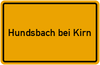 City Sign Hundsbach bei Kirn