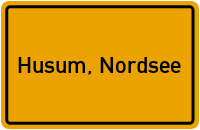City Sign Husum, Nordsee