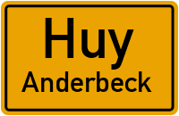 Vogelsdorfer Weg in HuyAnderbeck