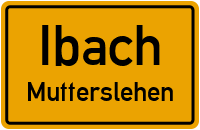 Steinhaldenweg in IbachMutterslehen