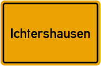City Sign Ichtershausen