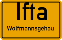 Dorfstraße in IftaWolfmannsgehau