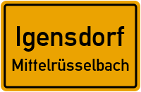 Straßenverzeichnis Igensdorf Mittelrüsselbach