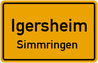 Straßenverzeichnis Igersheim Simmringen