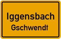 Straßenverzeichnis Iggensbach Gschwendt