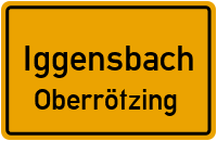Straßen in Iggensbach Oberrötzing