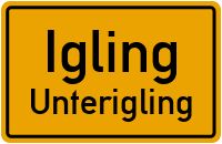 Unteriglinger Straße in IglingUnterigling