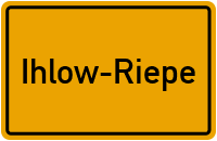 Ortsschild Ihlow-Riepe